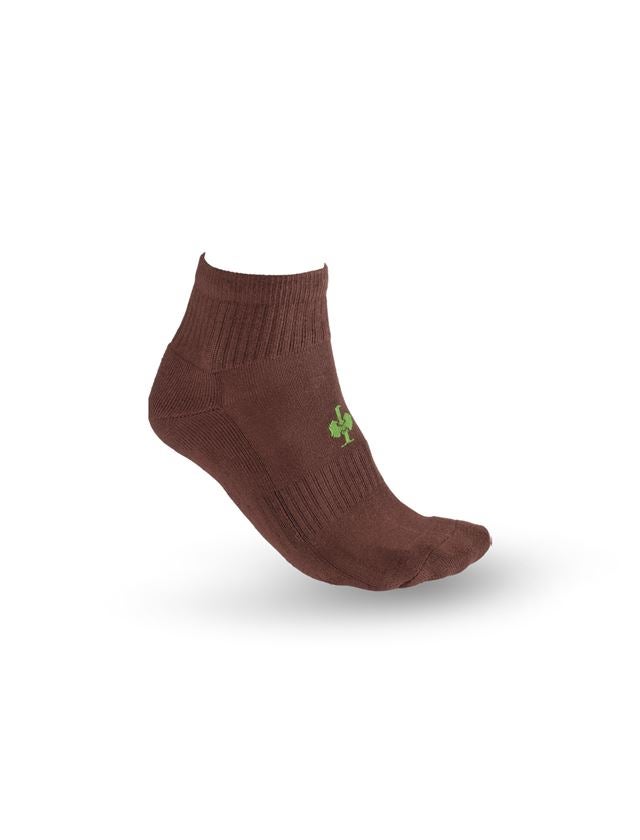 Socken | Strümpfe: e.s. Allround Socken Classic light/mid, 3er Pack + kastanie/seegrün