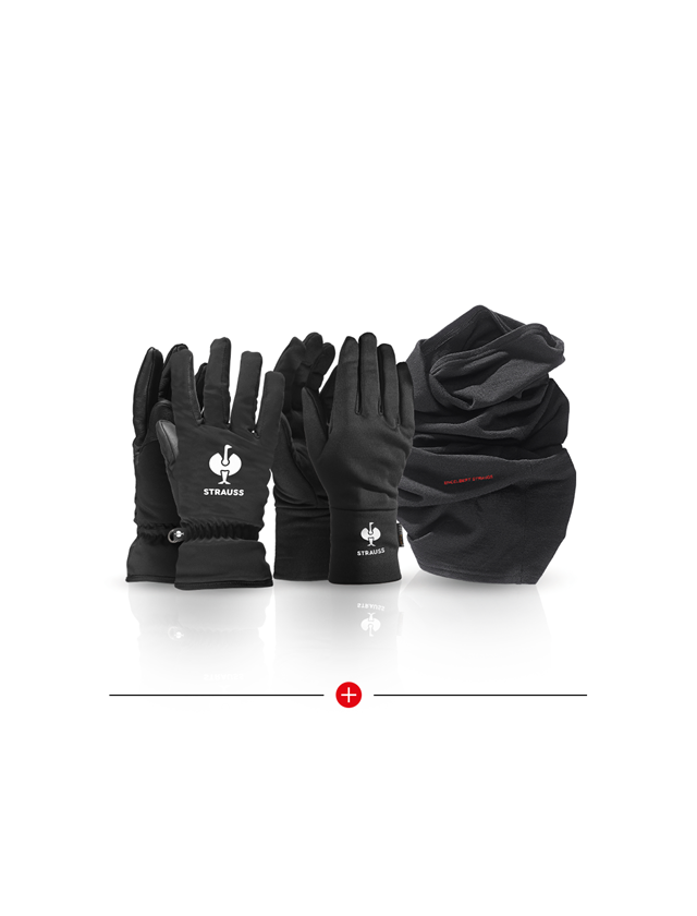 Arbeitsschutz: Winterhandschuh Spar-Set + schwarz