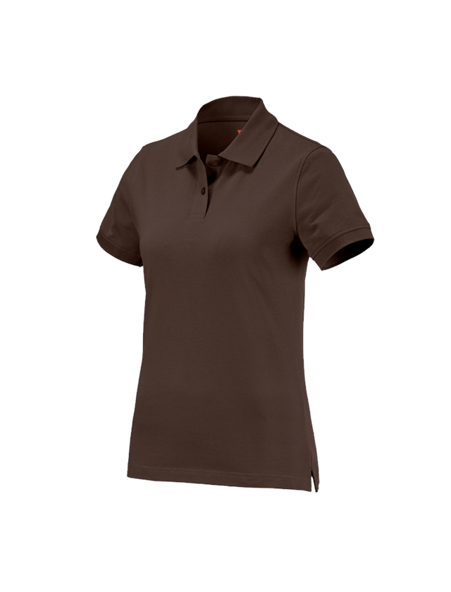 Shirts & Co.: e.s. Polo-Shirt cotton, Damen + kastanie 2