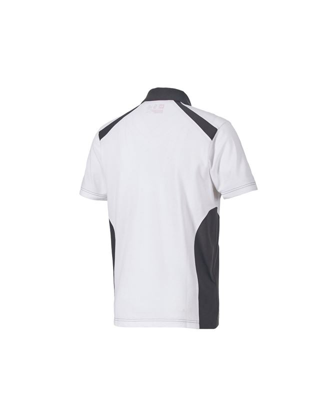Themen: Polo-Shirt cotton e.s.active + weiß/anthrazit 3