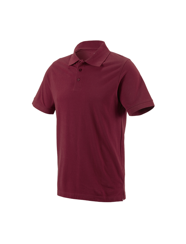 Shirts & Co.: e.s. Polo-Shirt cotton + bordeaux 1