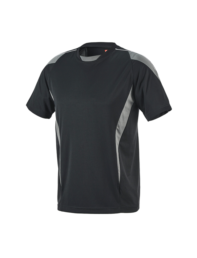 Shirts & Co.: e.s. Funktions-T-Shirt poly Silverfresh + graphit/zement