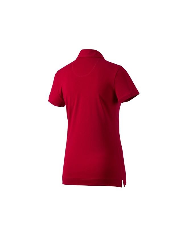 Shirts & Co.: e.s. Polo-Shirt cotton stretch, Damen + feuerrot 3