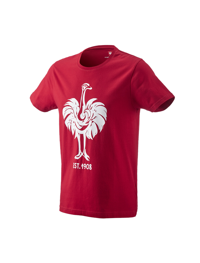 Shirts & Co.: e.s. T-Shirt 1908 + feuerrot/weiß 2