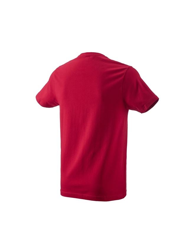 Shirts & Co.: e.s. T-Shirt 1908 + feuerrot/weiß 3