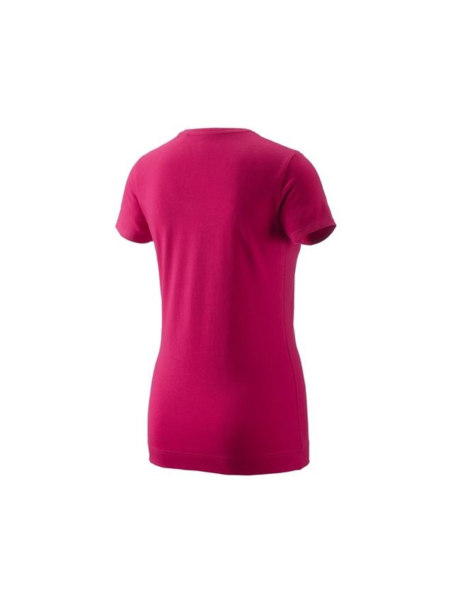 Themen: e.s. T-Shirt 1908, Damen + beere/weiß 2