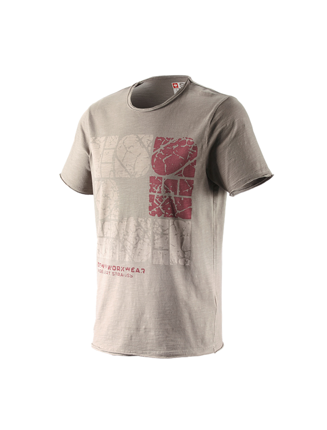 Shirts & Co.: e.s. T-Shirt denim workwear + taupe vintage