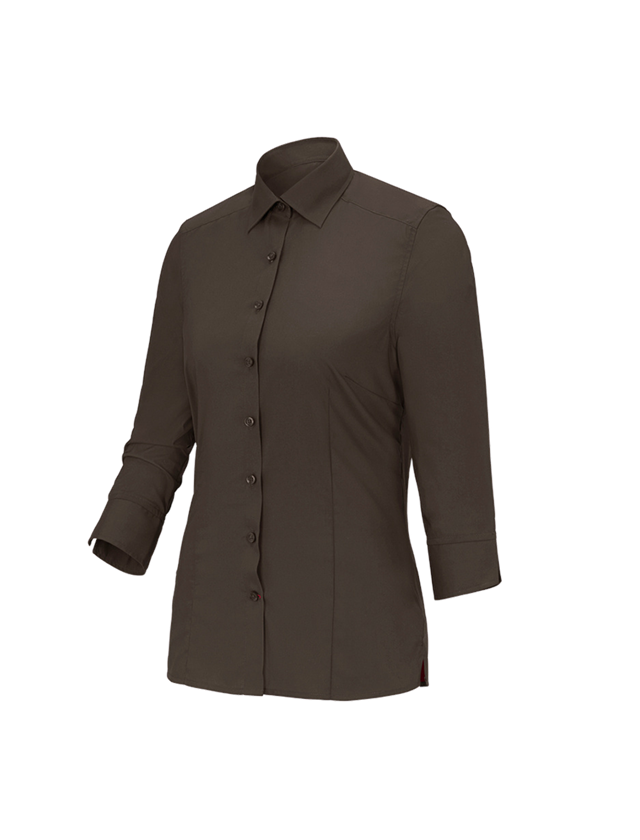 Shirts & Co.: Business Bluse e.s.comfort, 3/4-Arm + kastanie 3