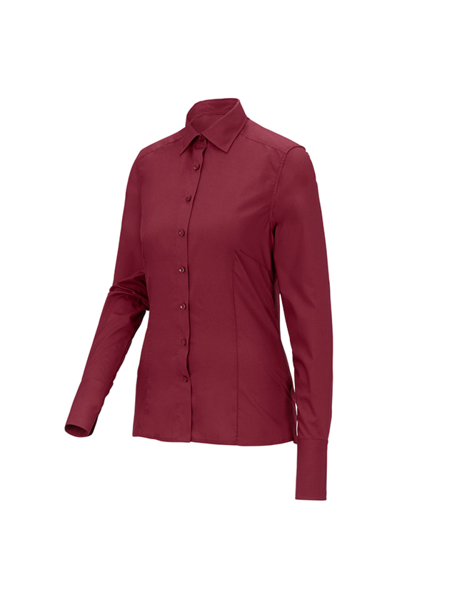 Shirts & Co.: Business Bluse e.s.comfort, langarm + rubin 3