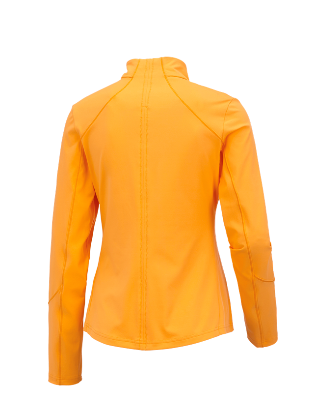 Jacken: e.s. Funktions Sweatjacke solid, Damen + hellorange 1