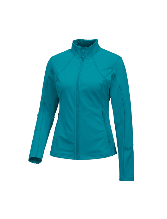 Jacken: e.s. Funktions Sweatjacke solid, Damen + ozean 2