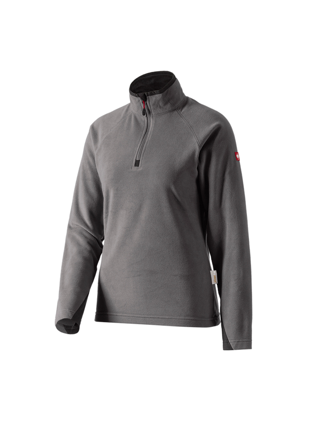 Shirts & Co.: Damen Microfleece Troyer dryplexx® micro + anthrazit 1