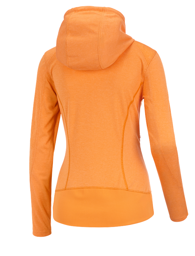 Jacken: e.s. Funktions Kapuzenjacke stripe, Damen + hellorange 1
