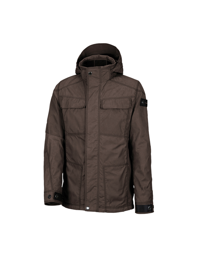 Jacken: e.s. Funktionsjacke cotton touch + rinde