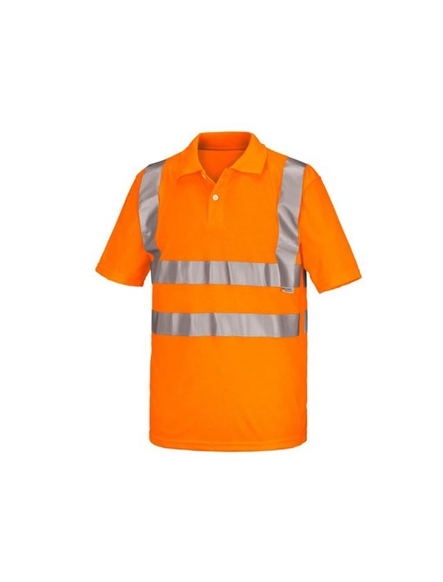 Shirts & Co.: STONEKIT Warnschutz Polo-Shirt + warnorange