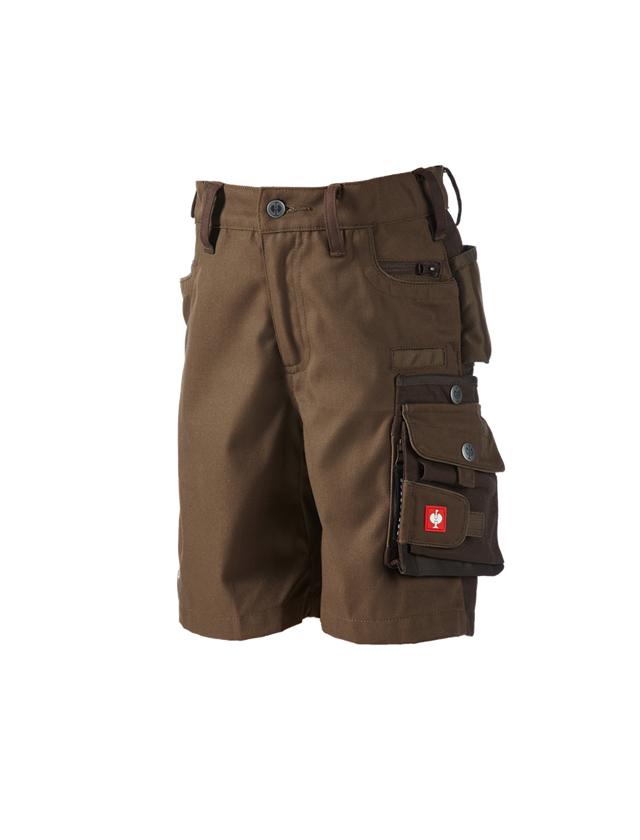 Shorts: Kinder Short e.s.motion + haselnuss/kastanie 1