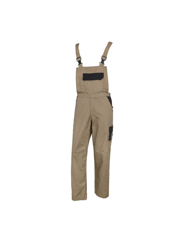 Hosen: STONEKIT Latzhose Odense + khaki/schwarz