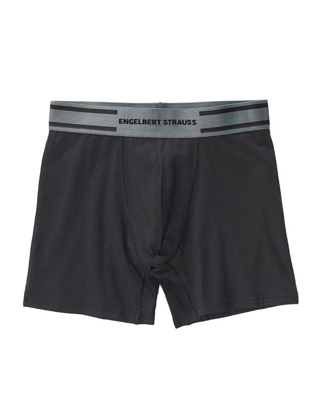 Unterwäsche | Thermokleidung: e.s. cotton stretch longleg Pants + schwarz/zement