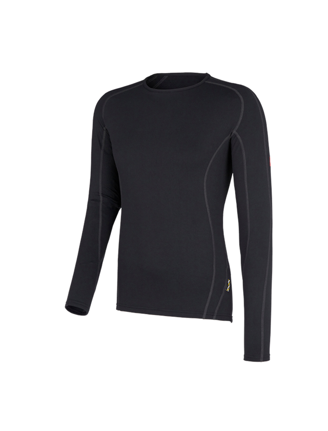 Unterwäsche | Thermokleidung: e.s. Funktions-Longsleeve clima-pro, warm, Herren + schwarz 1