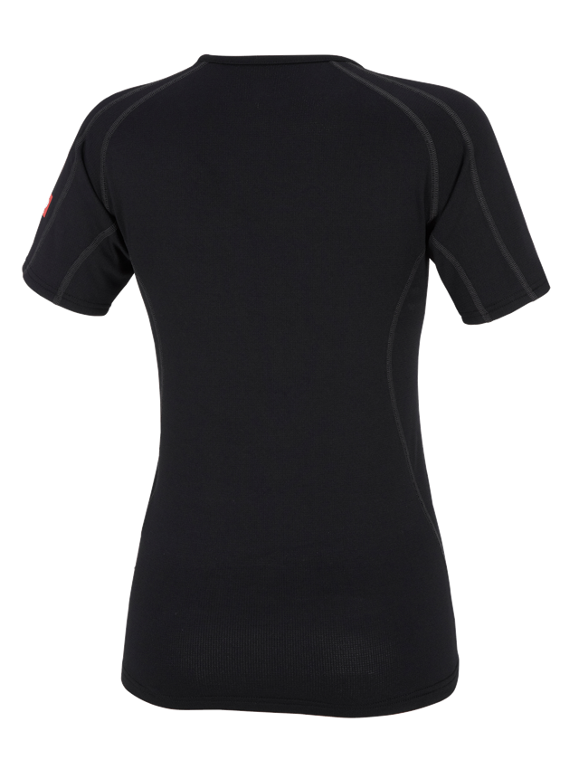 Funktionsunterwäsche: e.s. Funktions-T-Shirt clima-pro, warm, Damen + schwarz 1