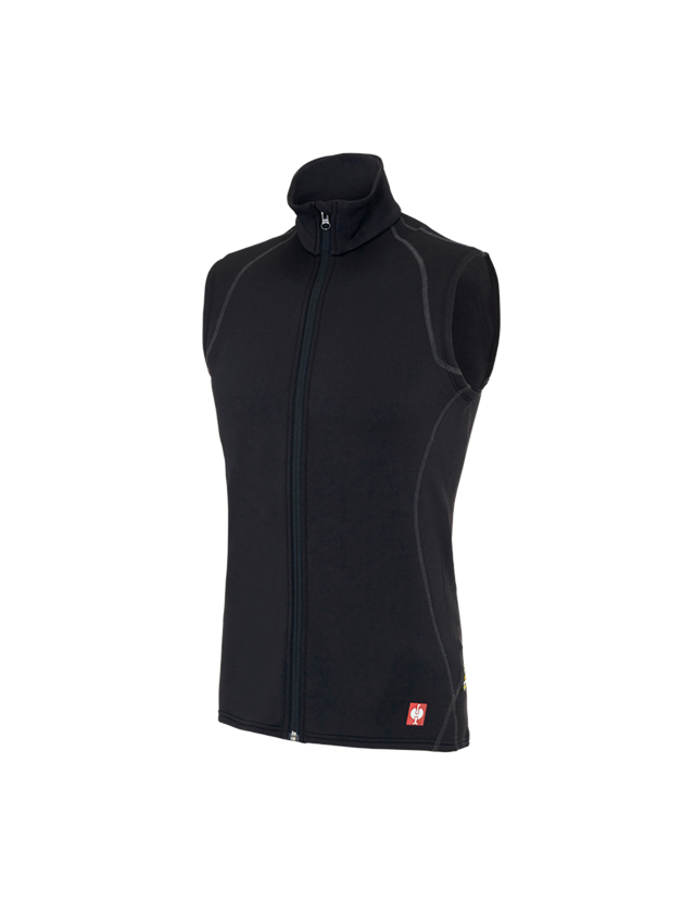 Westen: e.s. Funktions-Weste thermo stretch - x-warm + schwarz 3