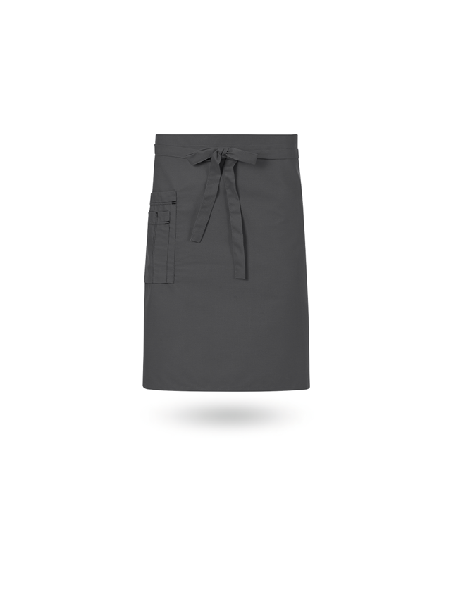 Schürzen: Vorbinder + grau/schwarz