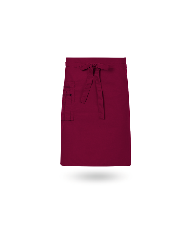Schürzen: Vorbinder + bordeaux/schwarz