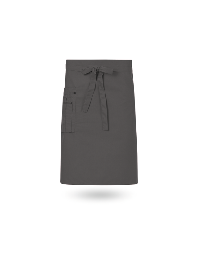 Schürzen: Vorbinder + grau/schwarz