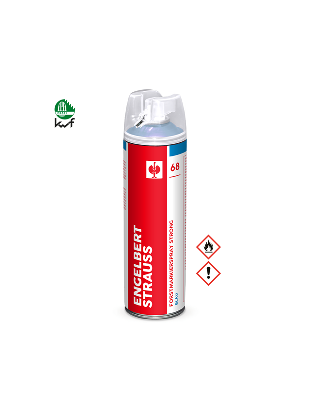 Sprays: e.s. Forstmarkierspray Strong #68 + blau