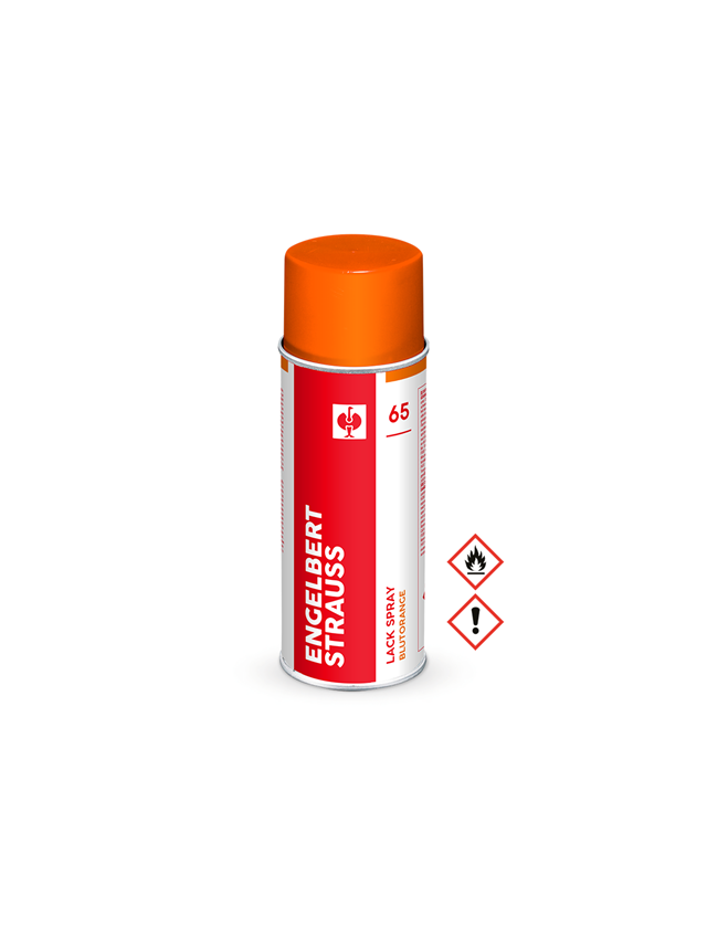 Sprays: e.s. Lackspray #65 + blutorange