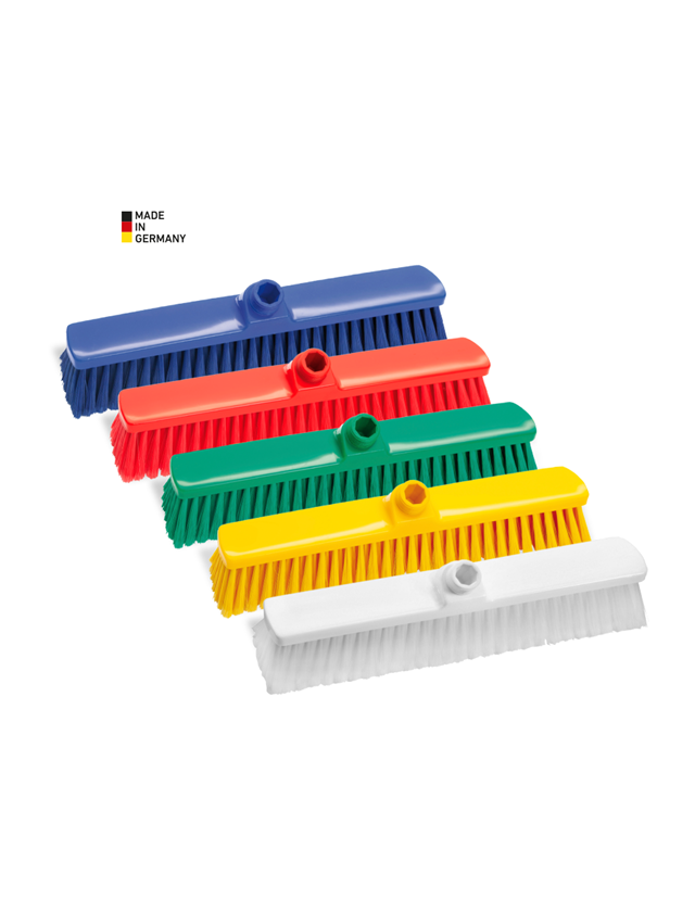 Besen | Bürsten | Schrubber: Saalbesen, schmal + blau