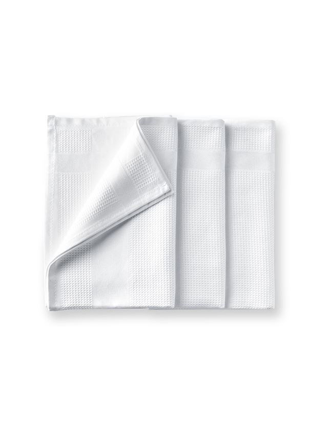 Tücher: Geschirrtuch Microfaser, 3er Pack + weiß