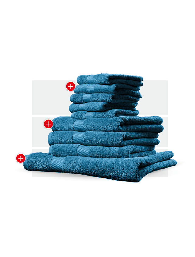 Große Geschenke: Handtuch Premium Geschenk-Set + türkis