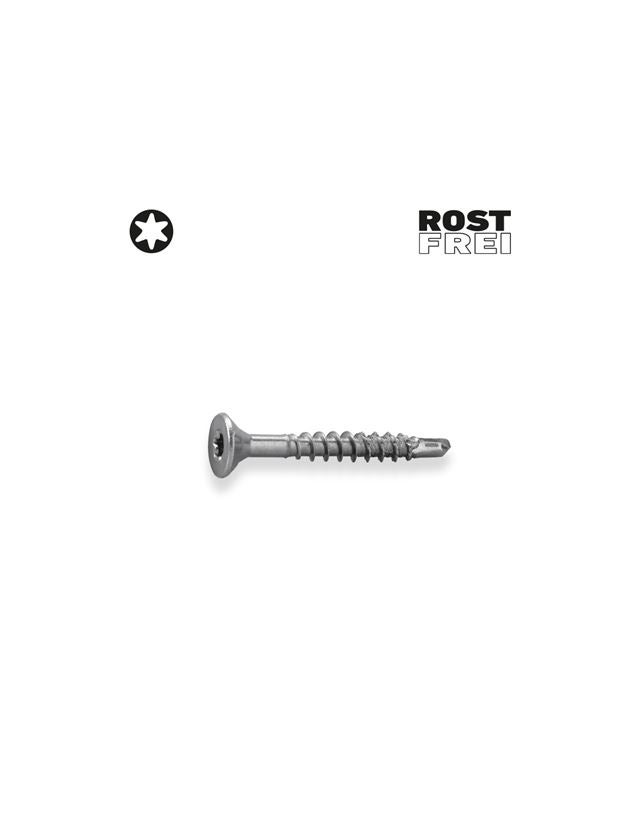 Schrauben: Holzbauschraube Edelstahl-plus+Senkkopf+Bohrspitze