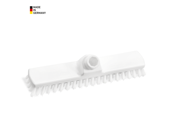 Haug Wischschrubber 28 Cm – Blau, Polyester PBT, 0,50 Mm Hart – Ohne Stiel – Für Stecksystem Mit Überwurfmutter