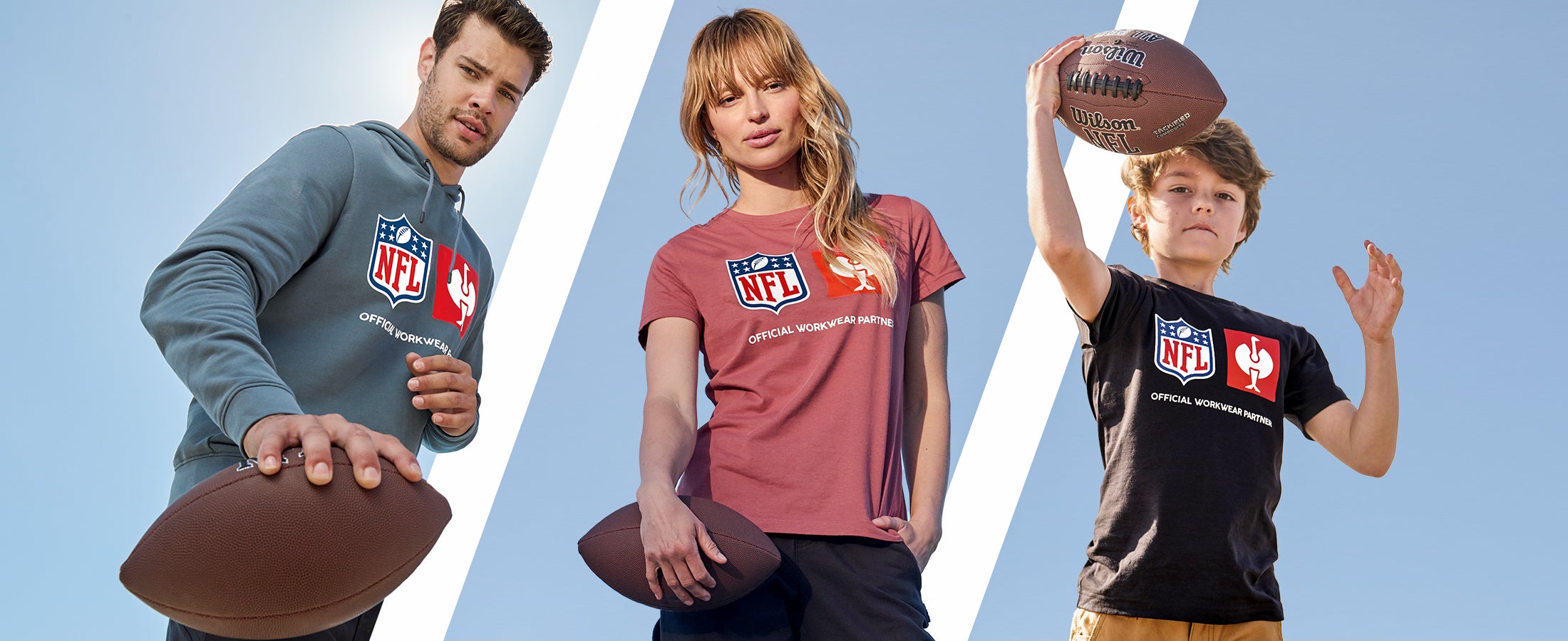 NFL X Strauss, Limited Edition, Damen, Herren- und Kinderoberteile