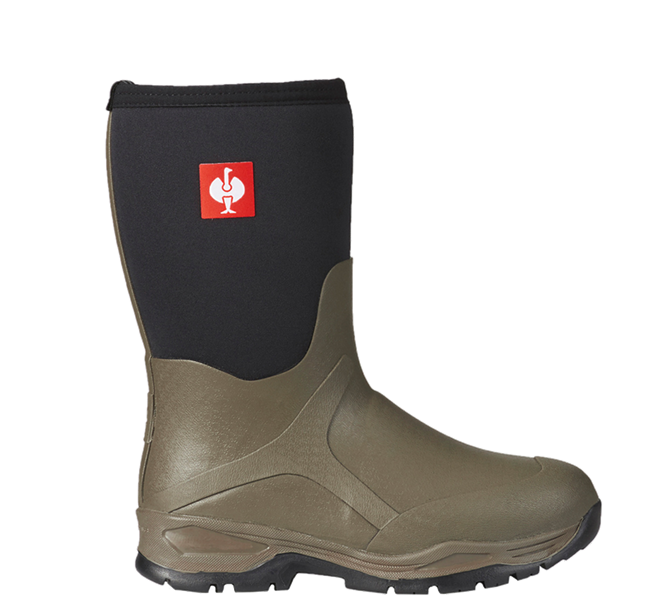 Hauptansicht, Berufsstiefel, e.s. O4 Neopren Spezialberufsstiefel Fides mid, stein/schwarz