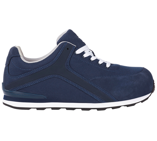 Vue principale, Chaussures, e.s. S1P Chaussures basses de sécurité Sutur, bleu foncé/blanc