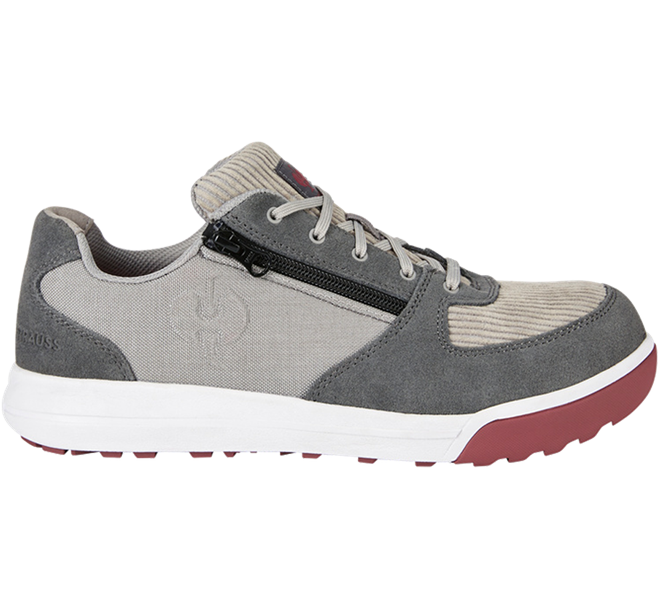 Hauptansicht, S1, S1 Sicherheitshalbschuhe e.s. Janus II low, taubengrau/zement/samtrot