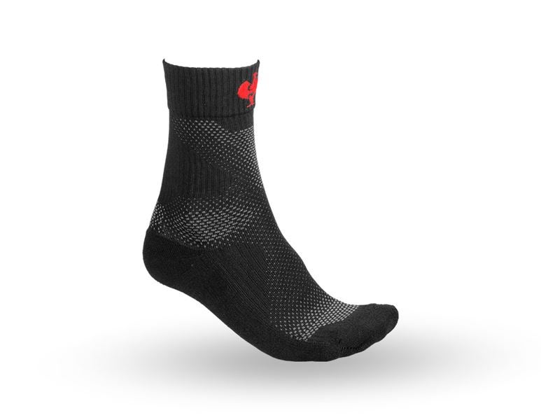 Hauptansicht, Socken | Strümpfe, e.s. Allseason Socken Function light/high, schwarz/straussrot