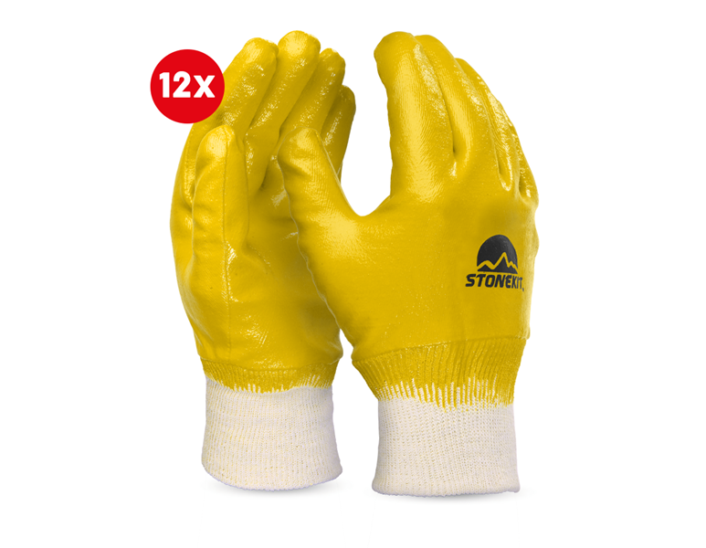 Hoofdaanzicht, Arbeidsveiligheid, Nitril handschoenen Basic,volledig gecoat,per 12
