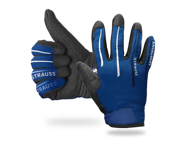 Vue principale, Hybrides, e.s. Gants de mécanicien Sierra, bleu/noir