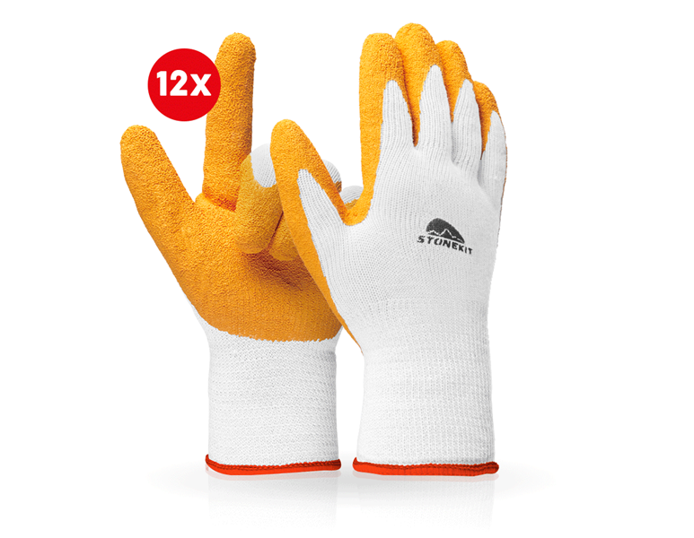 Hoofdaanzicht, Arbeidsveiligheid, Gebreide latex handschoenen Eco Grip II, per 12