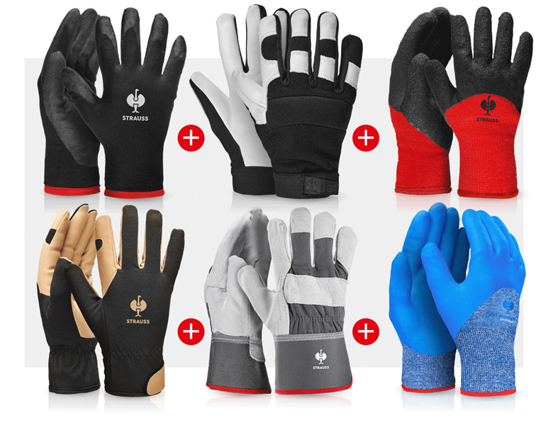 Vue principale, Gants, Set TEST : Gants de protection contre le froid