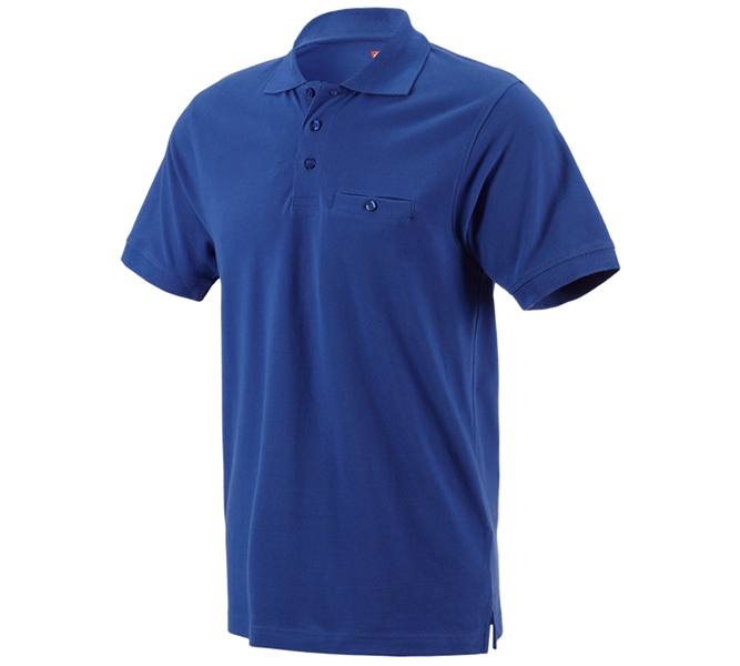 Vue principale, Polos, e.s. Polo cotton Pocket, bleu royal