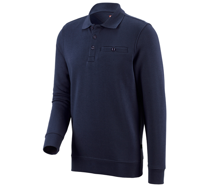 Hoofdaanzicht, Horeca | Koks, e.s. Sweatshirt poly cotton Pocket, donkerblauw