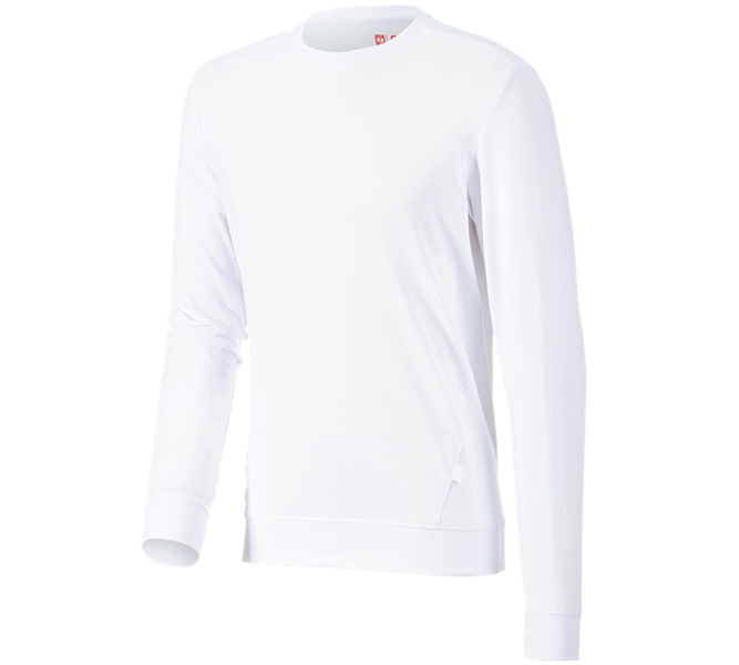 Hoofdaanzicht, Medisch | Zorg, e.s. Longsleeve cotton stretch, wit