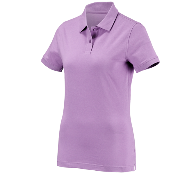 Vue principale, Basics, e.s. Polo cotton, femmes, lavande