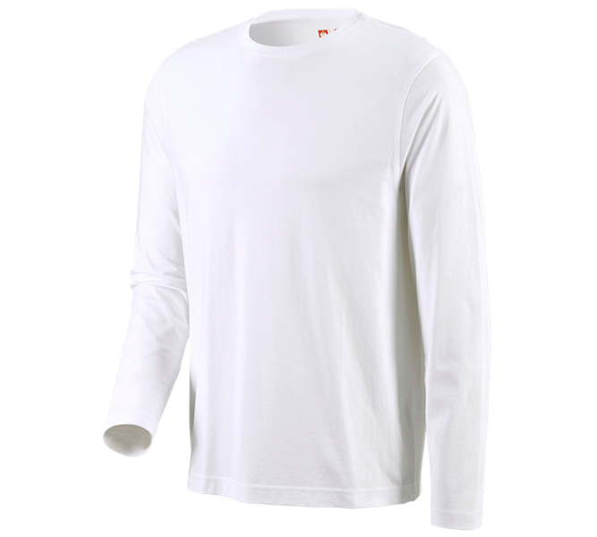 Hoofdaanzicht, Medisch | Zorg, e.s. Longsleeve cotton, wit