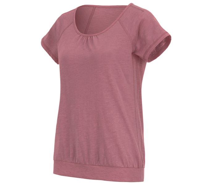 Vue principale, Thèmes, e.s. T-shirt cotton slub, femmes, vieux rose